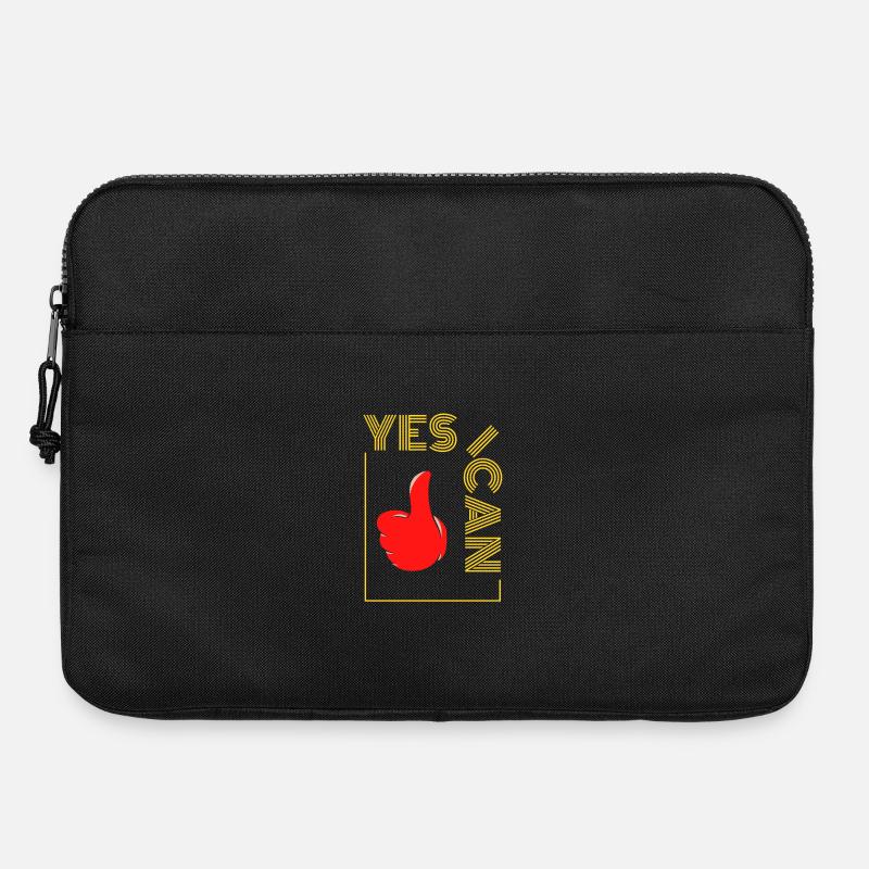 ja ich kann das - Optimismus ist mein Können - Laptoptasche 15" - Schwarz