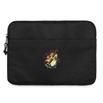 Violine Vintage-Look - Laptoptasche 15" - Schwarz - Vorne