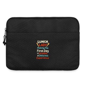 Lunch Lady erster Schultag zurück zur Schule - Laptoptasche 15" - Schwarz - Vorne
