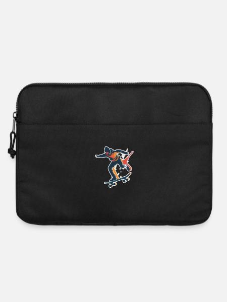 Skateboarder Grafik - Laptoptasche 15" - Schwarz