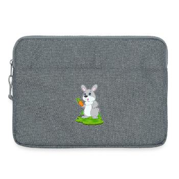 Lapin Carotte - Sacoche pour ordinateur portable 15 pouces - gris chiné - Devant