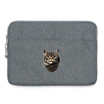 Cat Cat Mom Cat Mom Meow I Love Cats - Laptop bag 15" - heather grey - Front