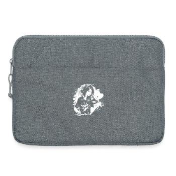 Female violinist - Laptop bag 15" - heather grey - Front