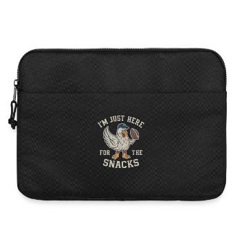 Football - Lustig I'm just here for the snacks - Laptoptasche 15" - Schwarz - Vorne