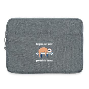 Relaxed sloth mood - Laptop bag 15" - heather grey - Front