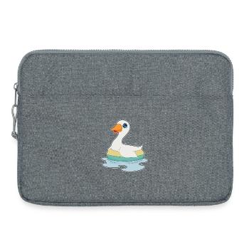 Anneau de natation Duck Swim - Sacoche pour ordinateur portable 15 pouces - gris chiné - Devant
