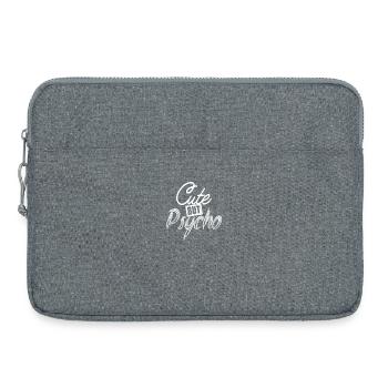 Mignon mais psycho Mignon mais fou Cadeau Girls - Sacoche pour ordinateur portable 15 pouces - gris chiné - Devant