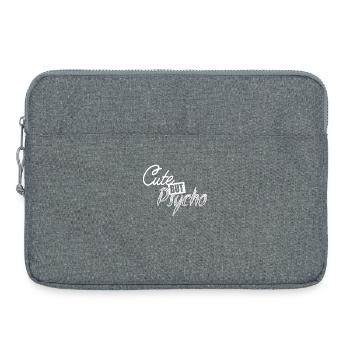 Mignon mais psycho Mignon mais fou Cadeau Girls - Sacoche pour ordinateur portable 15 pouces - gris chiné - Devant