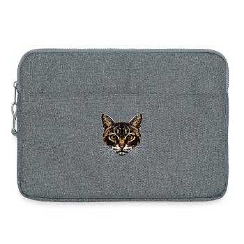 Bengal Cat Leopard Cat Leopardette Bengal Cats - Laptop bag 15" - heather grey - Front