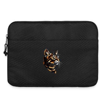 Chat Bengal Chat Léopard Chat Leopardette Chats Bengale - Sacoche pour ordinateur portable 15 pouces - noir - Devant