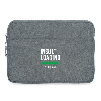 insult loading please wait - Laptop bag 15" - heather grey - Front
