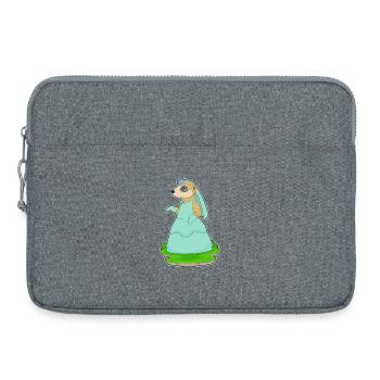 Meerkat Bridal Veil Wedding - Laptop bag 15" - heather grey - Front
