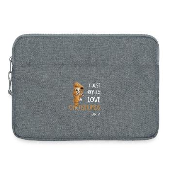 I Just Really Love Dachshunds Dackel - Laptoptasche 15" - Grau meliert - Vorne