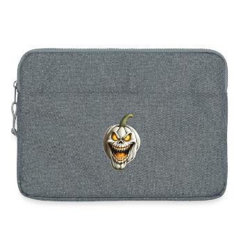 Spooky Pumpkin Clown - Laptop bag 15" - heather grey - Front