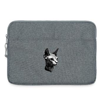 Chat Sphynx Chat Sphynx Chat Canadien Mignon Sphinx - Sacoche pour ordinateur portable 15 pouces - gris chiné - Devant