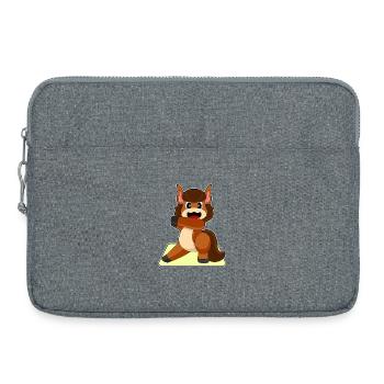 Horse Yoga Fitness Gymnastics - Laptop bag 15" - heather grey - Front