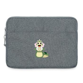 Chenille Mariage Coeur de mariée - Sacoche pour ordinateur portable 15 pouces - gris chiné - Devant