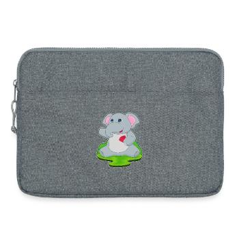 Elephant Poker Cartes de poker - Sacoche pour ordinateur portable 15 pouces - gris chiné - Devant