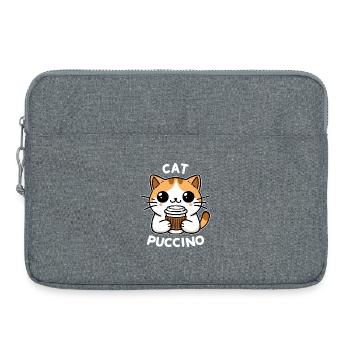 Catpuccino 2 (dunkel) - Laptoptasche 15" - Grau meliert - Vorne
