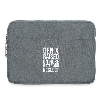 gen x raised on hose water and neglect - Sacoche pour ordinateur portable 15 pouces - gris chiné - Devant