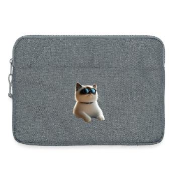 Ragdoll Katze Ragdollkatze Cat Süße Ragdoll Katzen - Laptoptasche 15" - Grau meliert - Vorne