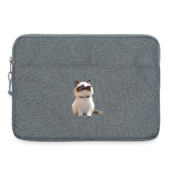 Ragdoll Katze Ragdollkatze Cat Süße Ragdoll Katzen - Laptoptasche 15" - Grau meliert - Vorne