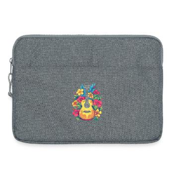 Ukulele Comic Look - Laptoptasche 15" - Grau meliert - Vorne