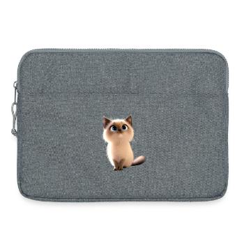 Birma Katze Heilige Birmakatze Süße Birma Katzen - Laptoptasche 15" - Grau meliert - Vorne
