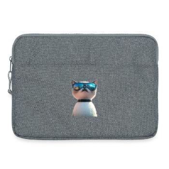 Birma Katze Heilige Birmakatze Süße Birma Katzen - Laptoptasche 15" - Grau meliert - Vorne