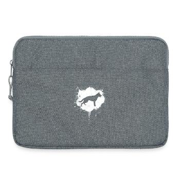 Chien de berger - Sacoche pour ordinateur portable 15 pouces - gris chiné - Devant