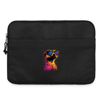 Meerkat Sunglasses Colorful Cute Meerkat - Laptop bag 15" - black - Front