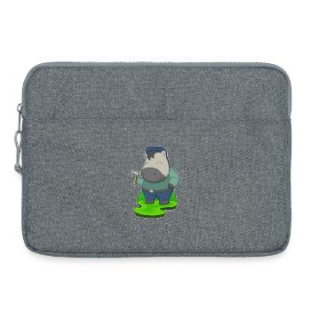 Artisan cheval au marteau - Sacoche pour ordinateur portable 15 pouces - gris chiné - Devant