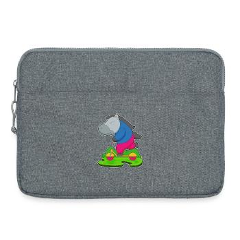 Scooter à cheval - Sacoche pour ordinateur portable 15 pouces - gris chiné - Devant