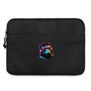 DJ Monkey Headphones Sunglasses Music Party Monkey - Laptop bag 15" - black - Front