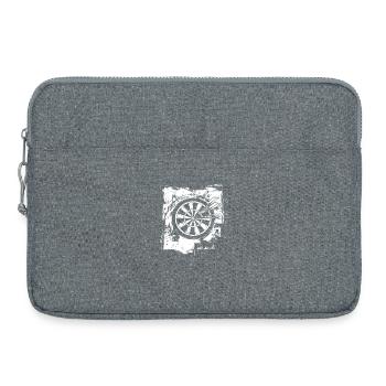 Jeu de fléchettes drôle - Sacoche pour ordinateur portable 15 pouces - gris chiné - Devant