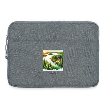 Summer Forest Rovaniemi Scandinavia Finland Nature - Laptop bag 15" - heather grey - Front
