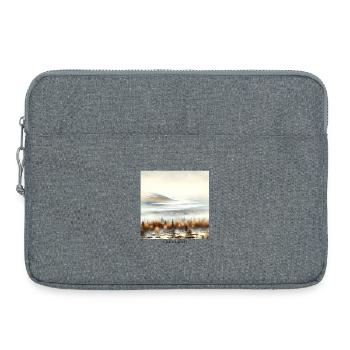 Foggy Lapland Scandinavia Finland Autumn - Laptop bag 15" - heather grey - Front