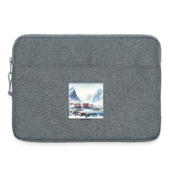 Lofoten Berge & Rorbuer Skandinavien Norwegen - Laptoptasche 15" - Grau meliert - Vorne