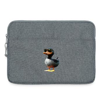 Duck, Mallard, Duckling, Duckling, , Duck - Laptop bag 15" - heather grey - Front