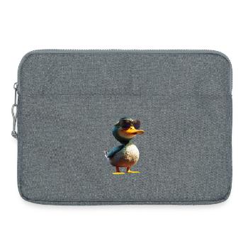 Duck, Mallard, Duckling, Duckling, , Duck - Laptop bag 15" - heather grey - Front