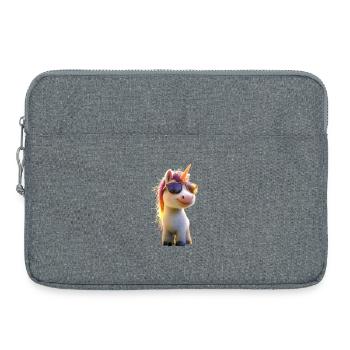 Licorne Cavalier Poney Ferme Chevaux Équitation Licornes - Sacoche pour ordinateur portable 15 pouces - gris chiné - Devant