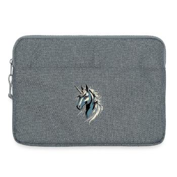 Licorne Cavalier Poney Ferme Chevaux Équitation Licornes - Sacoche pour ordinateur portable 15 pouces - gris chiné - Devant