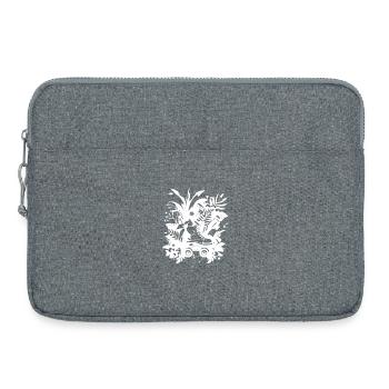Bande dessinée de patinage à roulettes - Sacoche pour ordinateur portable 15 pouces - gris chiné - Devant
