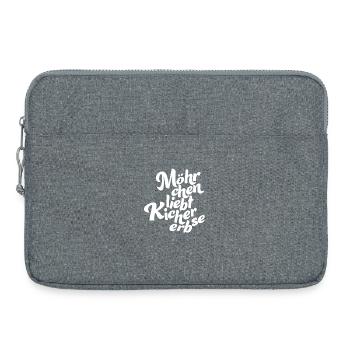 Logo without background white - Laptoptasche 15" - Grau meliert - Vorne