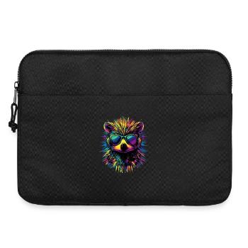 Igel Popart Kopfhörer Sonnenbrille Bunt Süßer Igel - Laptoptasche 15" - Schwarz - Vorne