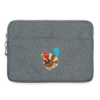 9th Birthday Motif Turkey - 9 Years - Laptop bag 15" - heather grey - Front