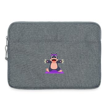 Mole Yoga Fitness Gymnastics - Laptop bag 15" - heather grey - Front