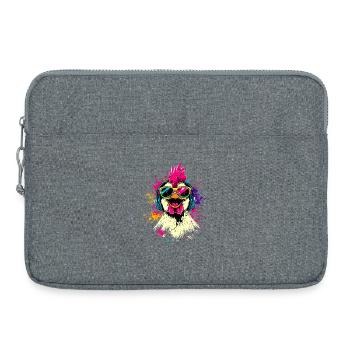 Chicken Chicken Hen Farm Farmer Cute Chickens - Laptop bag 15" - heather grey - Front