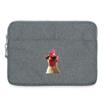Chicken Chicken Hen Farm Farmer Cute Chickens - Laptop bag 15" - heather grey - Front