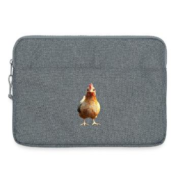 Chicken Chicken Hen Farm Farmer Cute Chickens - Laptop bag 15" - heather grey - Front
